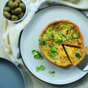 salmon quiche